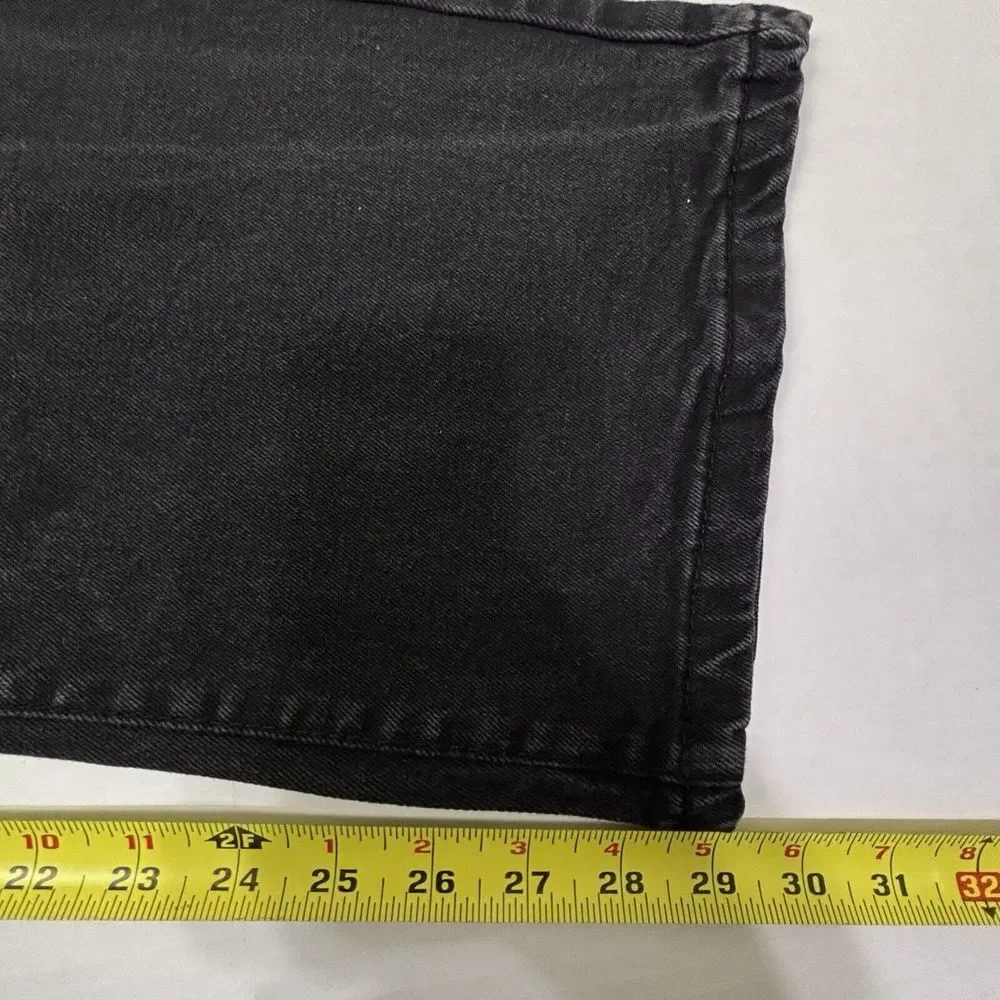Marc Ecko Cut & Sew Moto Jeans Mens 46X30 Black Denim 100%‎ Cotton EUC